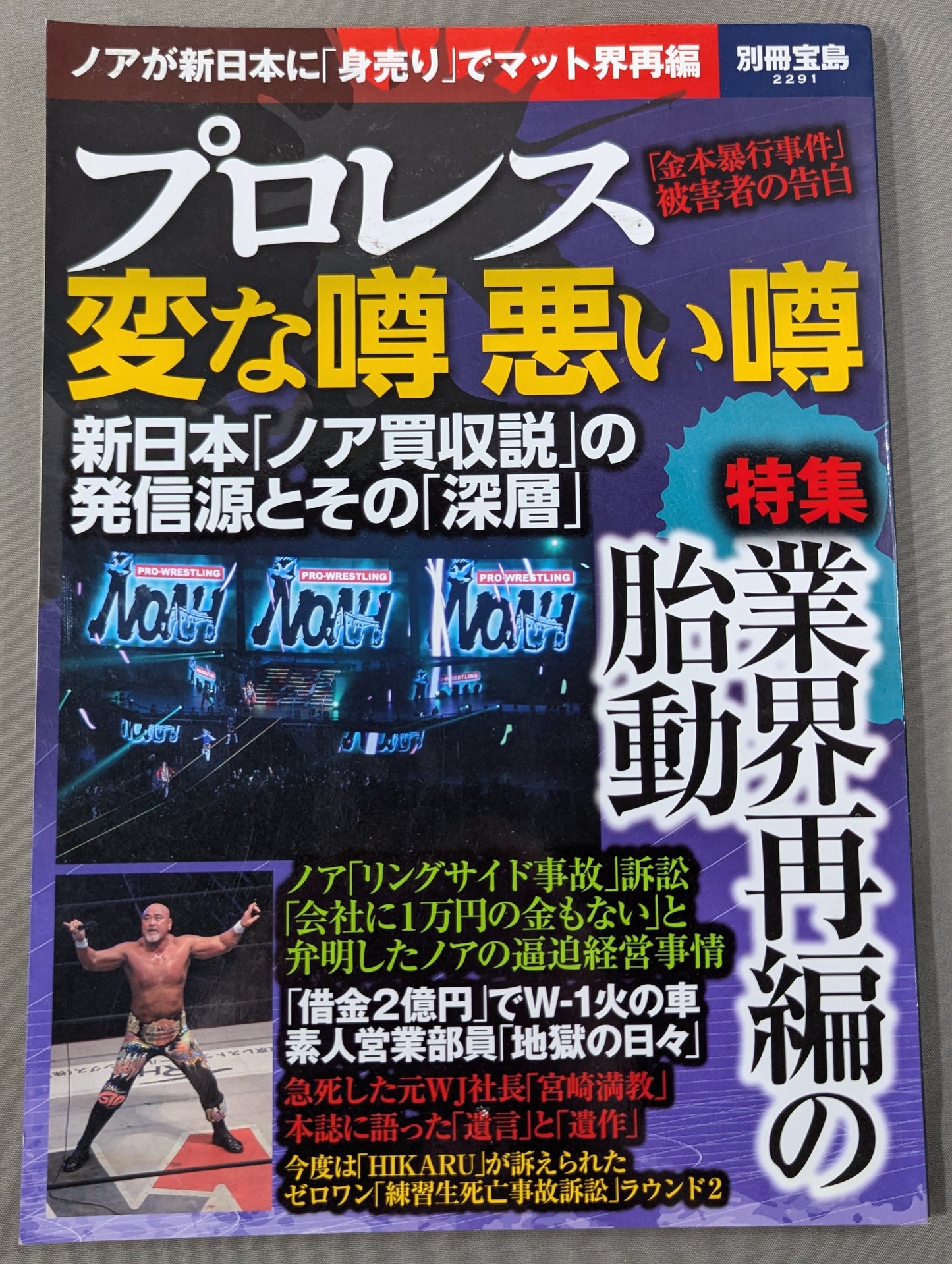 別冊宝島2291 プロレス 変な噂 悪い噂 ノアが新日本に「身売り」でマット界再編