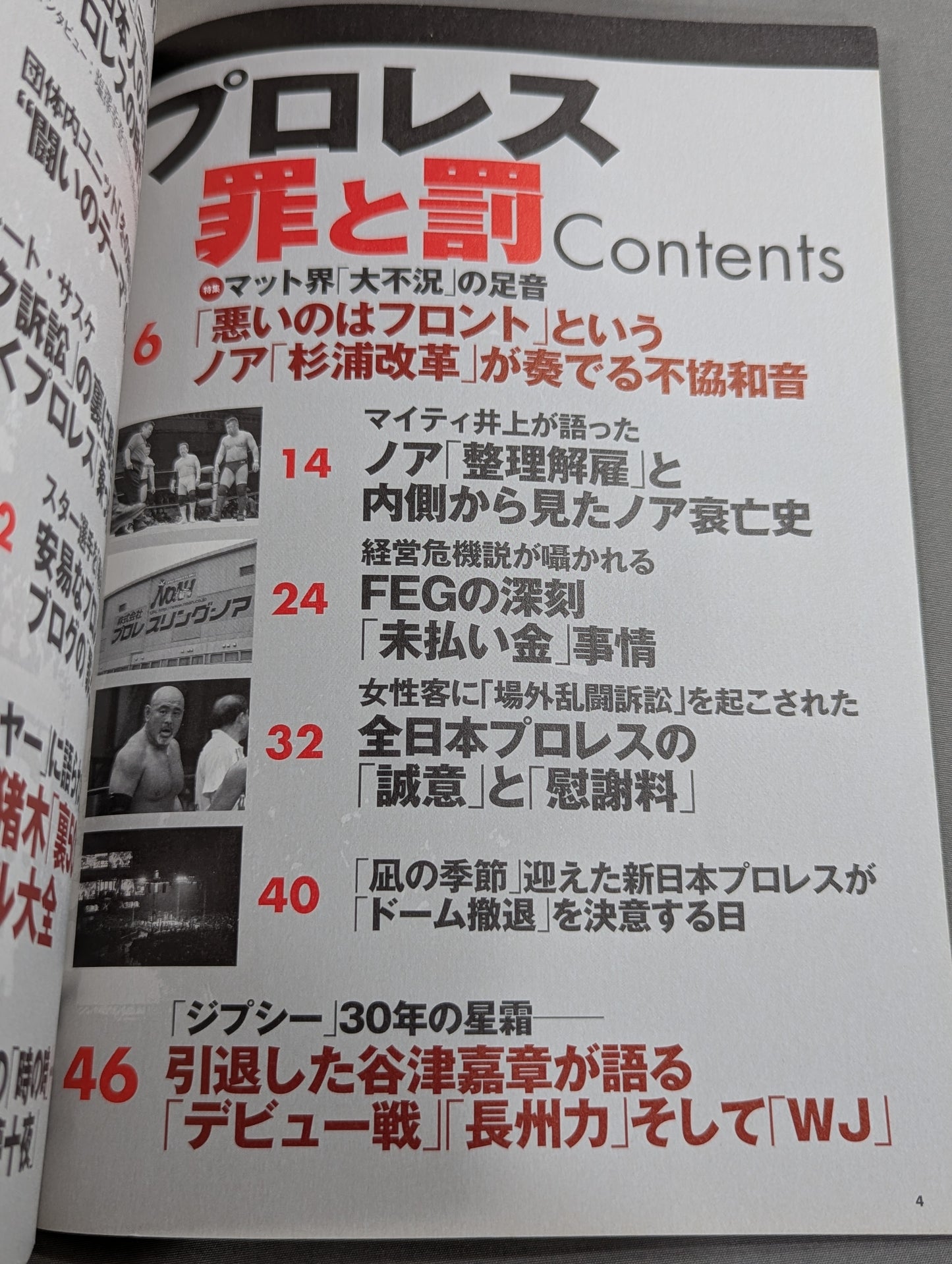 Bessatsu Takarajima 1721 Pro Wrestling  Crime and Punishment