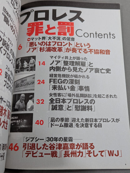 Bessatsu Takarajima 1721 Pro Wrestling  Crime and Punishment