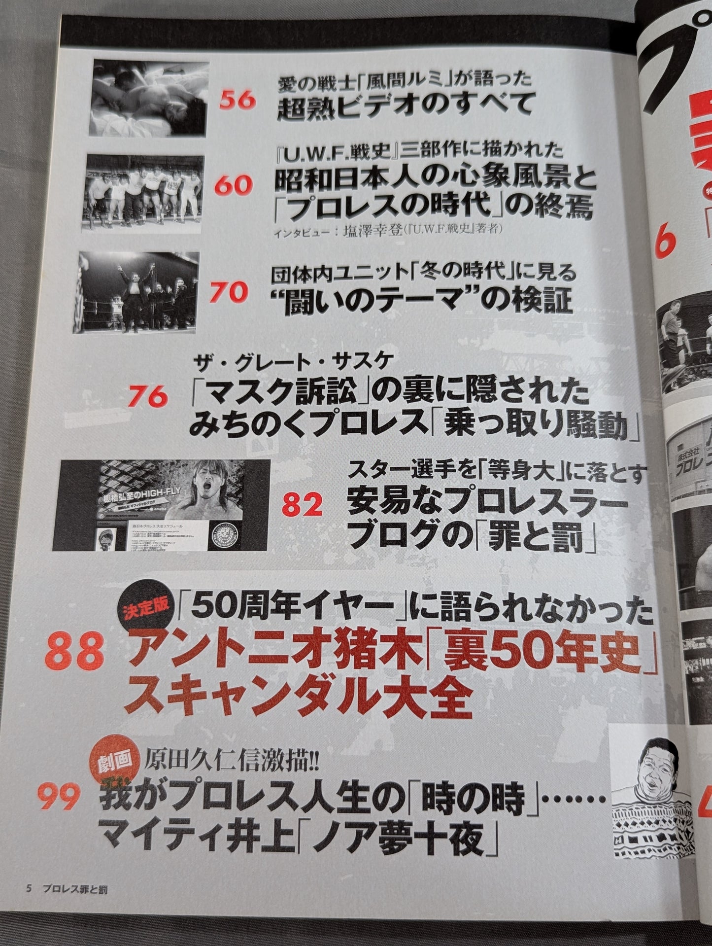 Bessatsu Takarajima 1721 Pro Wrestling  Crime and Punishment