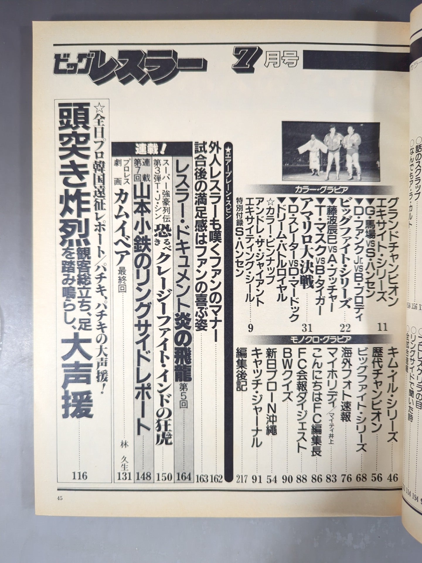 月刊ビッグレスラー 1982年7月号