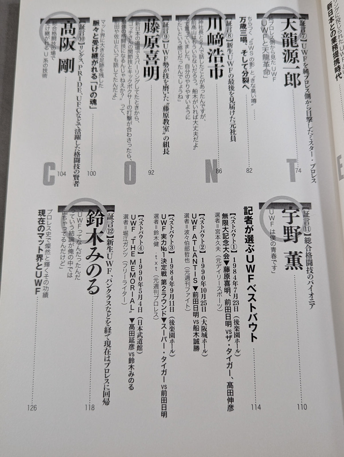 俺たちのプロレス Vol.1 UWFあの頃と今 12名の証言で浮かび上あがった「UWF30年目の真実」