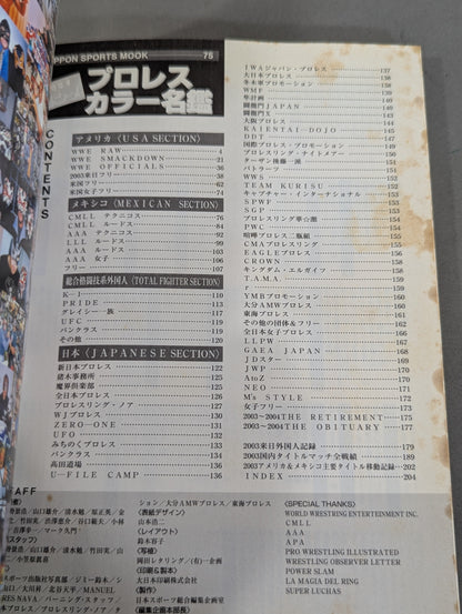 2004 Gong Pro Wrestling  Color Directory