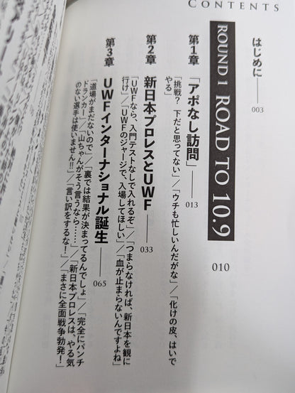 10.9 プロレスのいちばん熱い日　新日本プロレスvsUWFインターナショナル全面戦争　30年目の真実