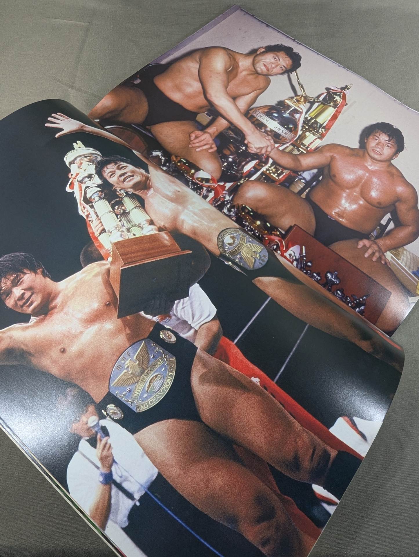 [Tatsumi Fujinami  hand signed autograph ] Full Swing Magazine No. 9 Tatsumi Fujinami 's debut 50th anniversary "Memorial" Pro-Photo Collection"