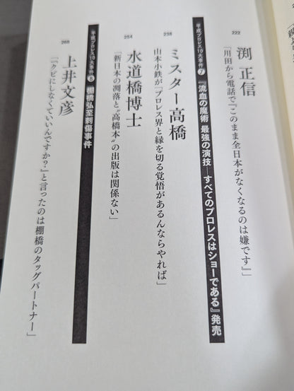 Confession Heisei Pro Wrestling  10 Major Incidents The Last Truth