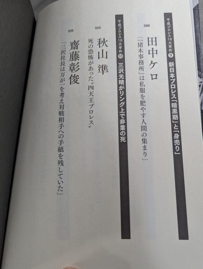 Confession Heisei Pro Wrestling  10 Major Incidents The Last Truth
