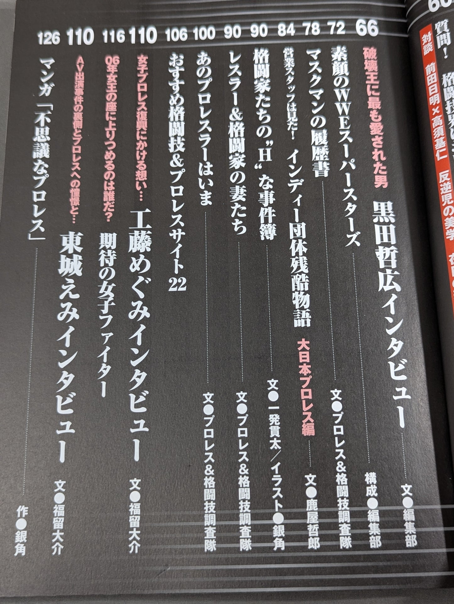 Pro Wrestling, K-1, PRIDE Secret Case Files