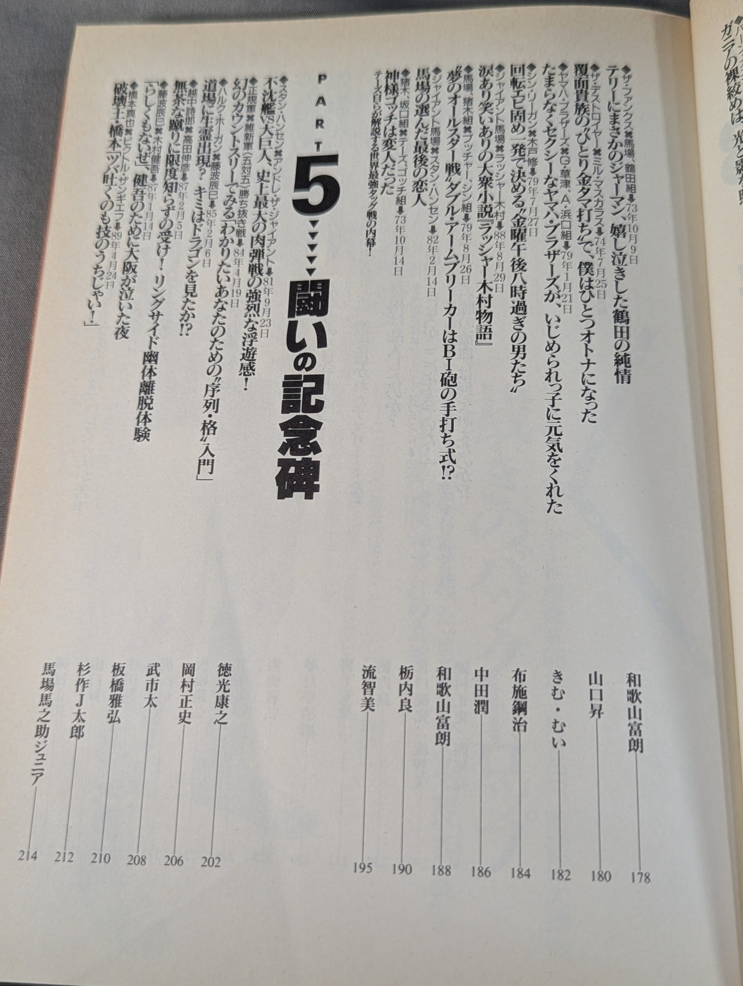 Bessatsu Takarajima 179 Pro Wrestling  Famous Game Reader Complete Preservation Edition Eternal 100th Match!!