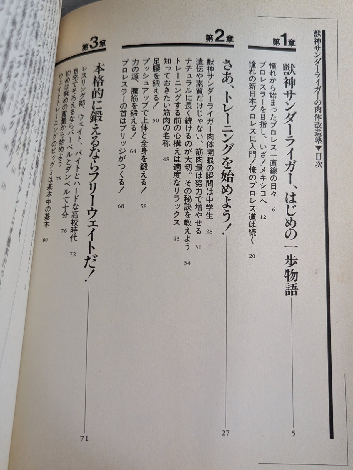 Jushin Thunder Liger's body modification cram school