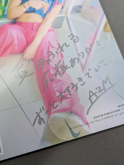 【hand signed autograph】 AZM photo Set POP