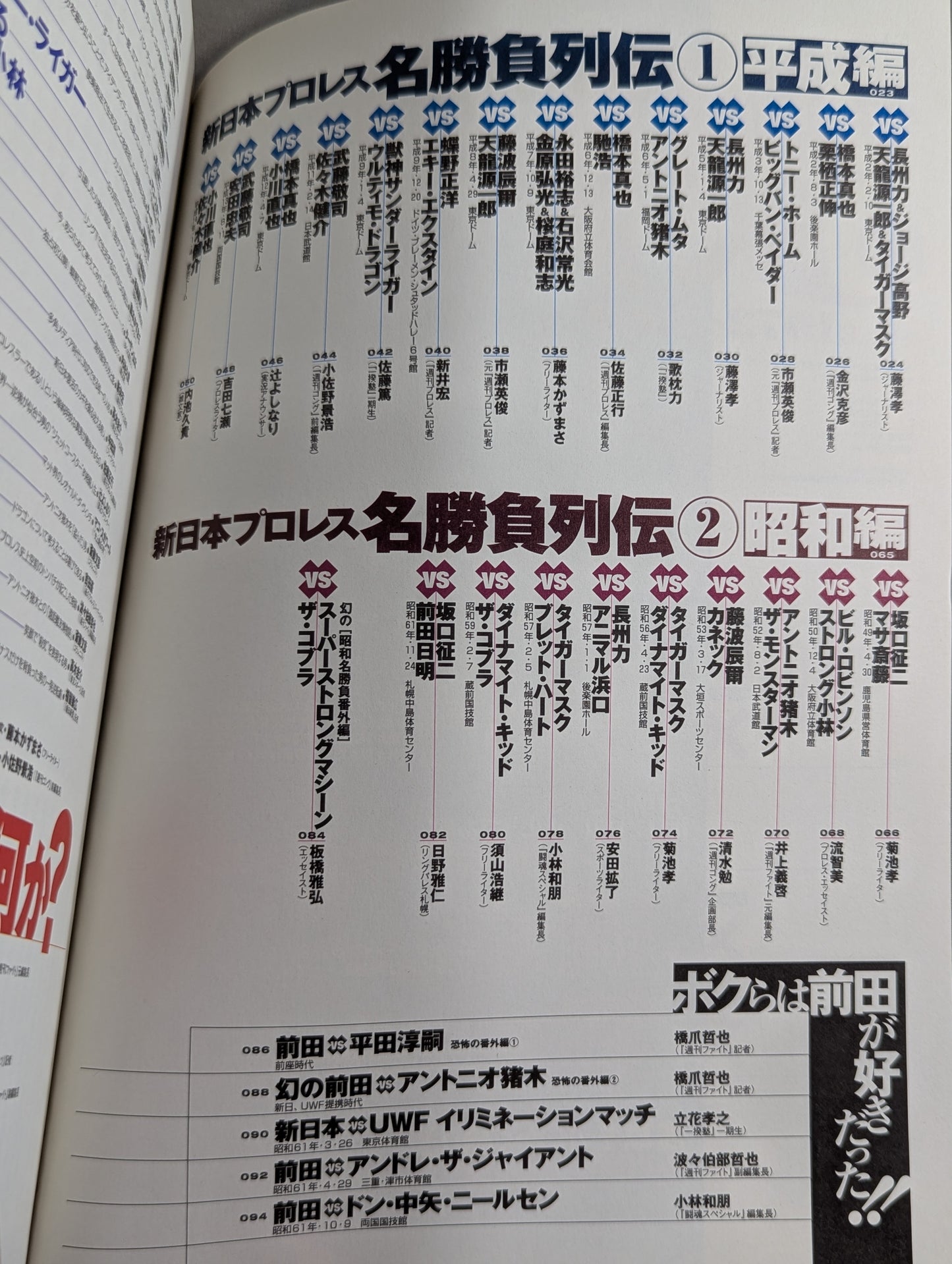 Tarzan Yamamoto Responsible Editing New Japan Pro Wrestling  30th Anniversary Unofficial Guide SINCE1972~2002