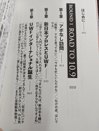 10.9 プロレスのいちばん熱い日　新日本プロレスvsUWFインターナショナル全面戦争　30年目の真実