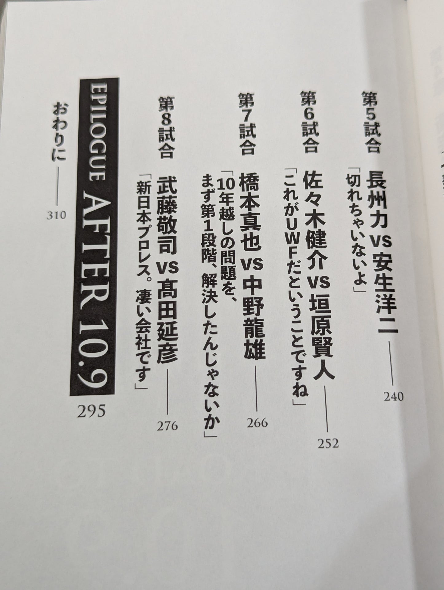 10.9 プロレスのいちばん熱い日　新日本プロレスvsUWFインターナショナル全面戦争　30年目の真実