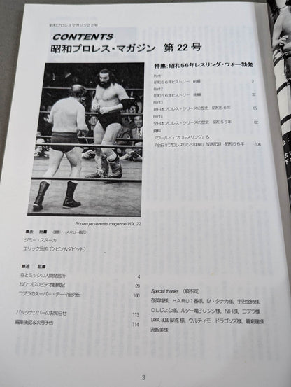 ミック博士の昭和プロレスマガジン第22号 ★特集 昭和56年 レスリング・ウォー勃発!★