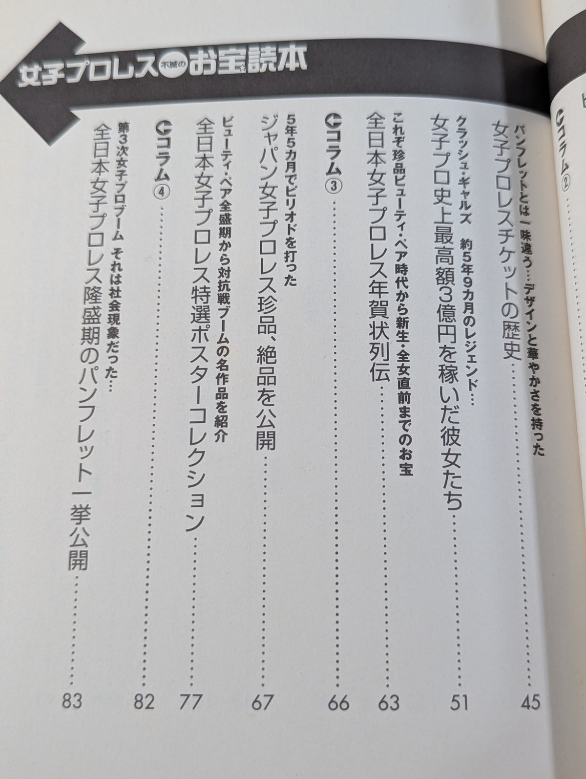 女子プロレス 不滅のお宝読本