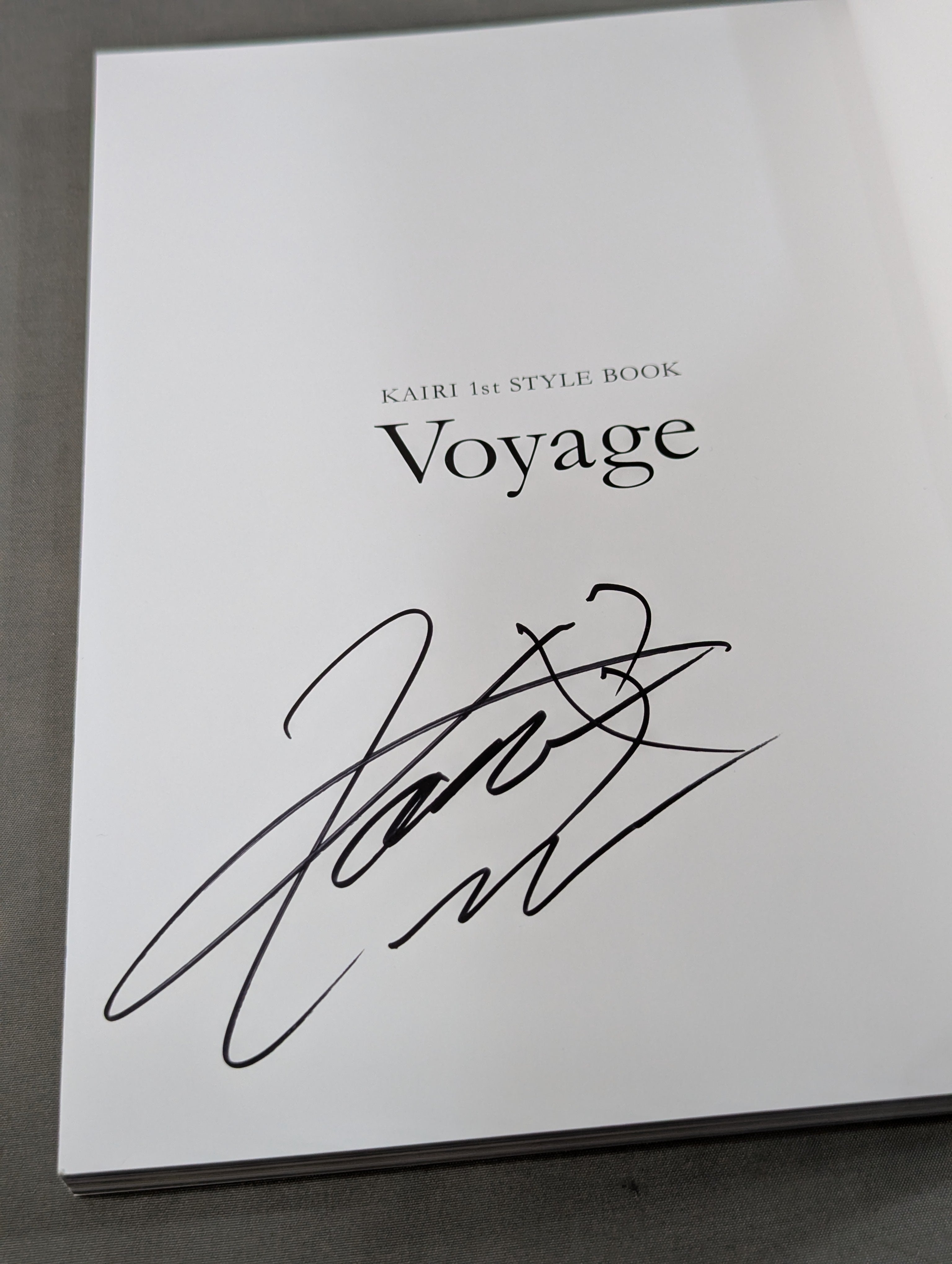 サイン入りKAIRI 1st STYLE BOOK Voyage 直筆サイン＆特典付】KAIRI 1st STYLE BOOK Voyage – 闘道館