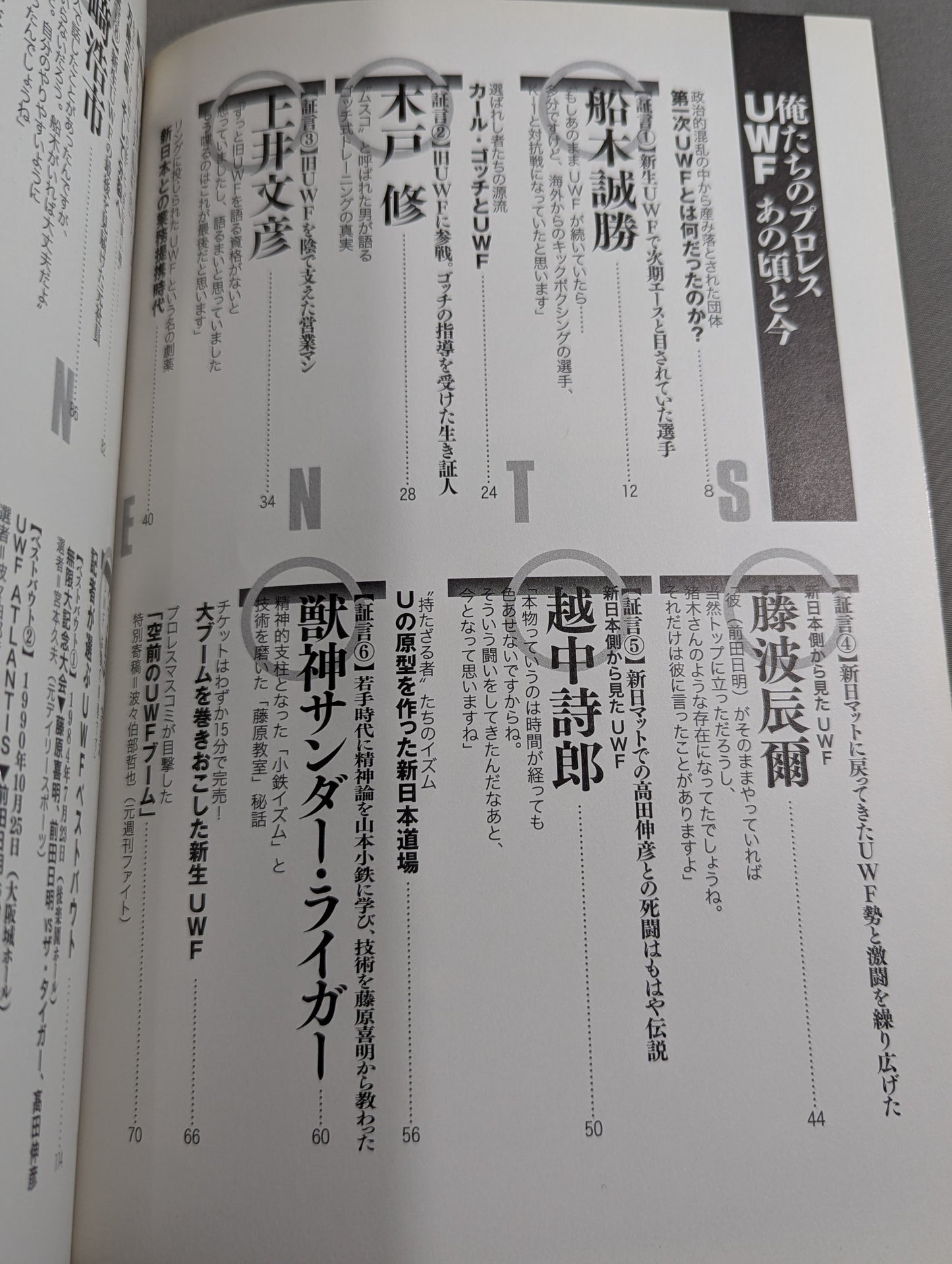 俺たちのプロレス Vol.1 UWFあの頃と今 12名の証言で浮かび上あがった「UWF30年目の真実」