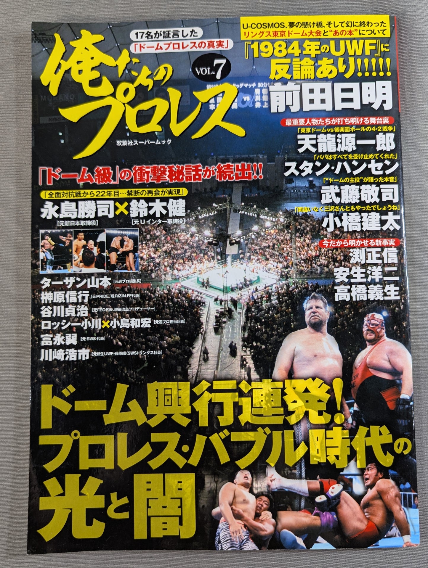 Our Pro Wrestling Vol.7 Dome Box Office Hit! Pro Wrestling ・Light and darkness in the bubble era
