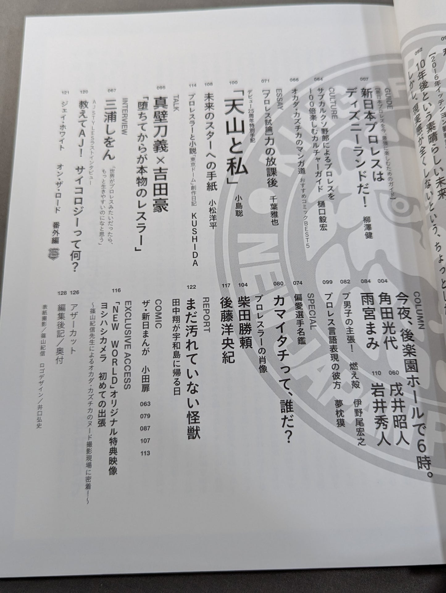 "New Japan Pro Wrestling  World" Official Book NEW WORLD