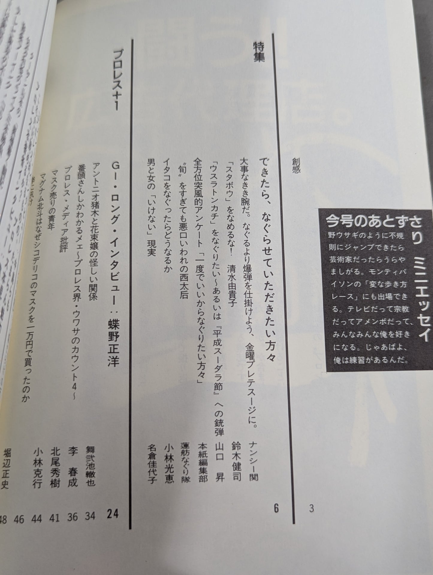 [First issue] Pro Wrestling  on paper 1