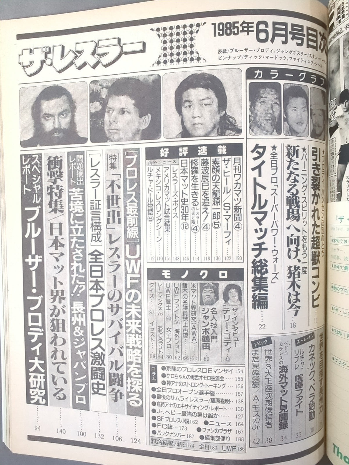 月刊ザ・レスラー 1985年6月号