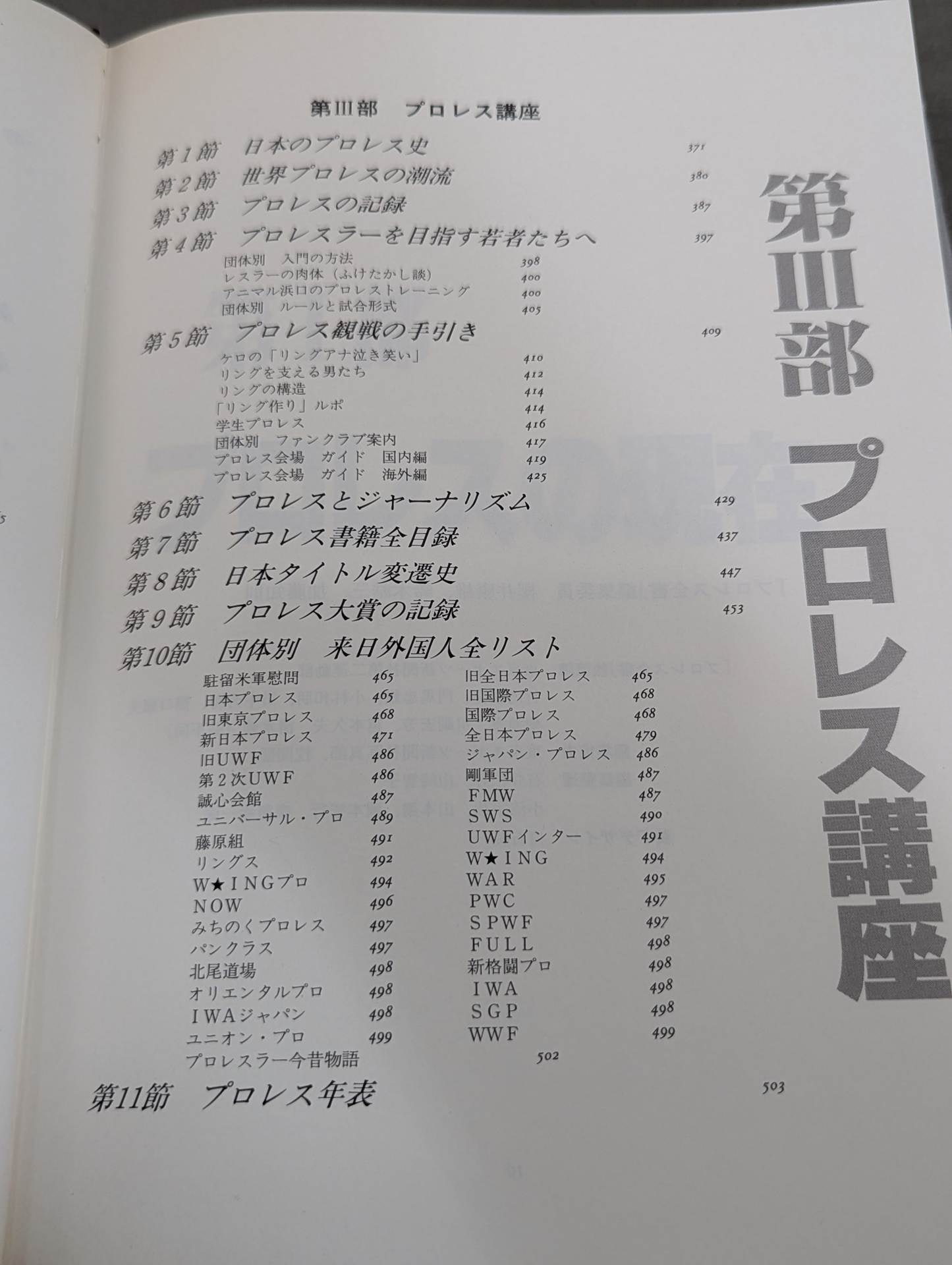 プロレス全書 プロレス全書 ALL OF PRO－WRESTLING – 闘道館