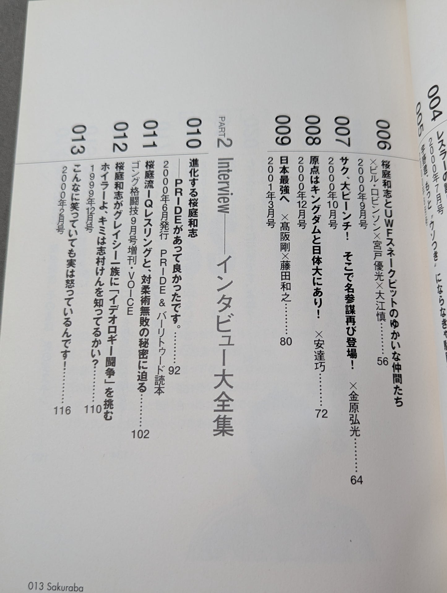 Marugoto Sakuraba Kazushi Gong Martial Arts 1999-2001