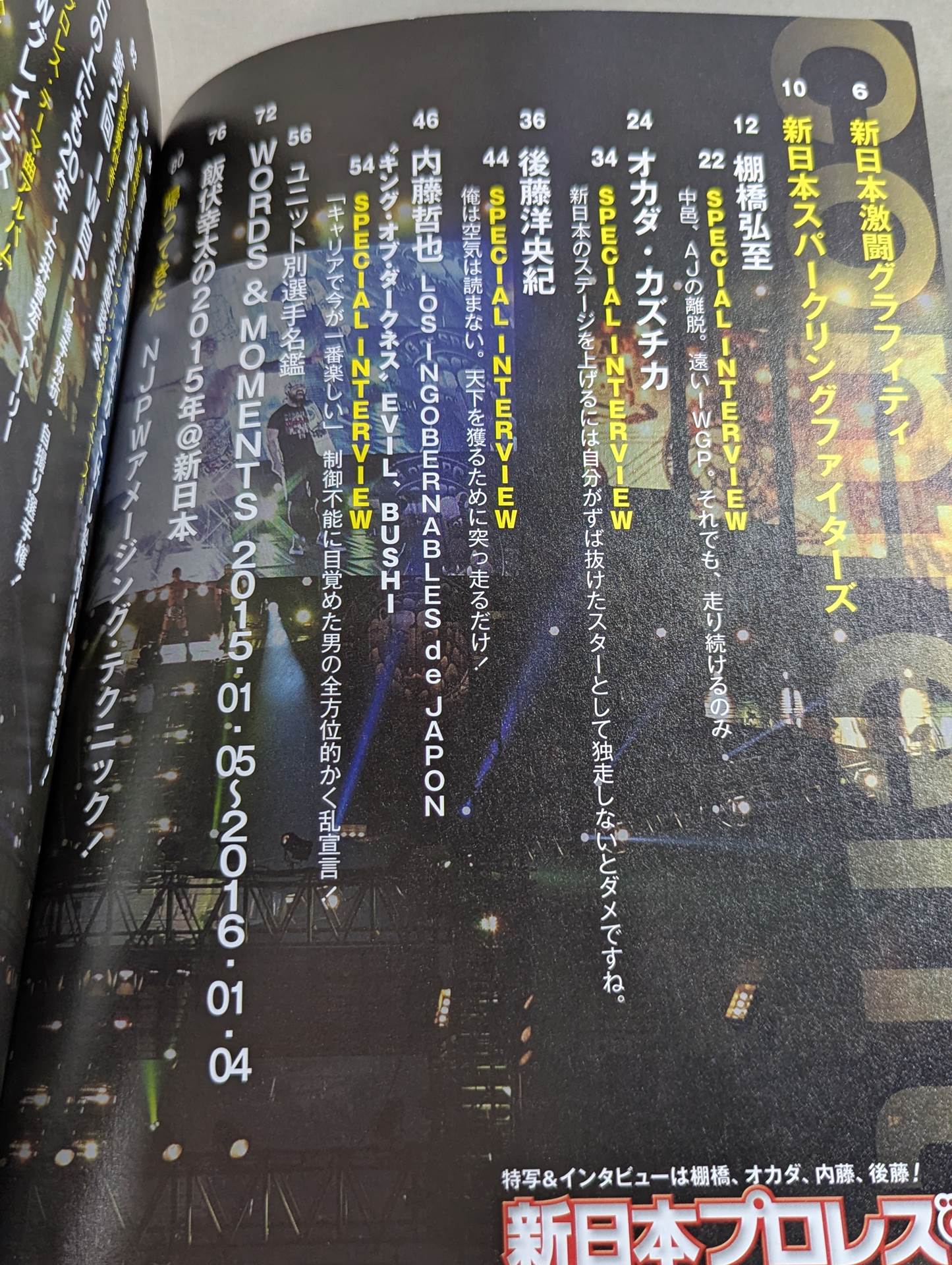 【オカダ・カズチカ 直筆サイン入り】新日本プロレスぴあ2016