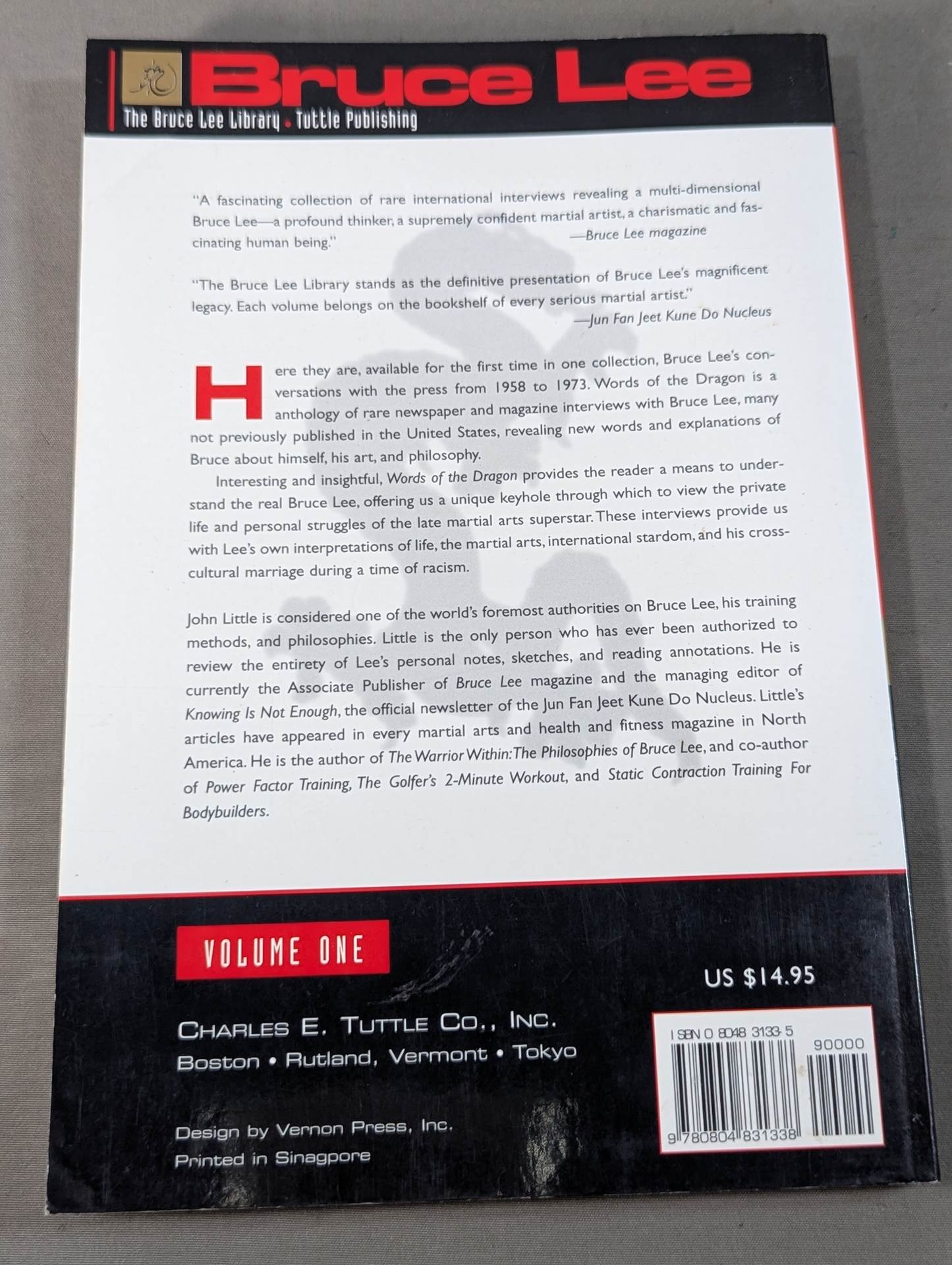 Bruce Lee Words of the Dragon ：Interviews, 1958-1973 (VOLUME ONE)