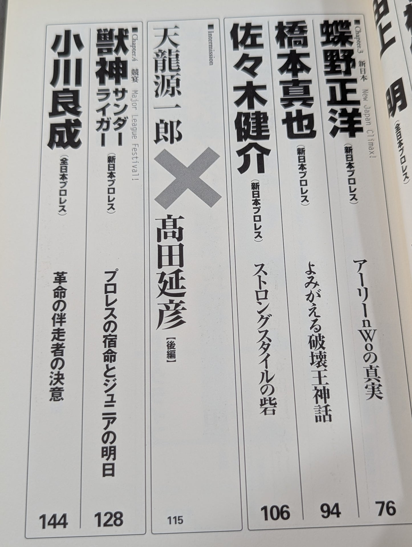 クロスゲーム 全日本×新日本  風雲プロレス=格闘技読本