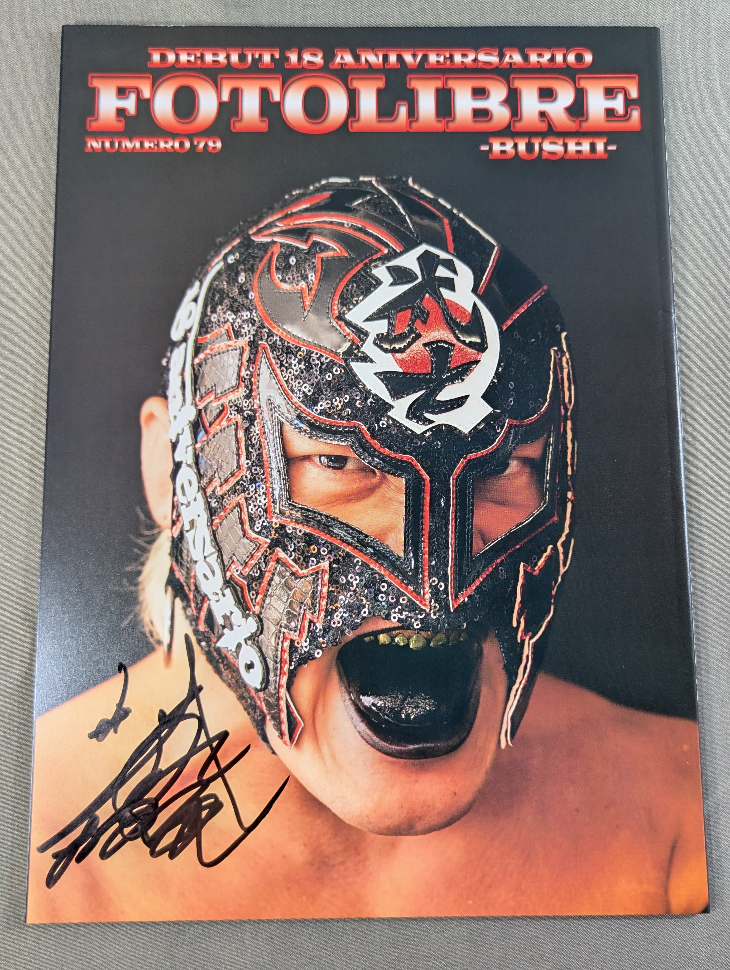 BUSHI 直筆サイン入り】FOTOLIBRE de Mascaras Numero.79 – 闘道館