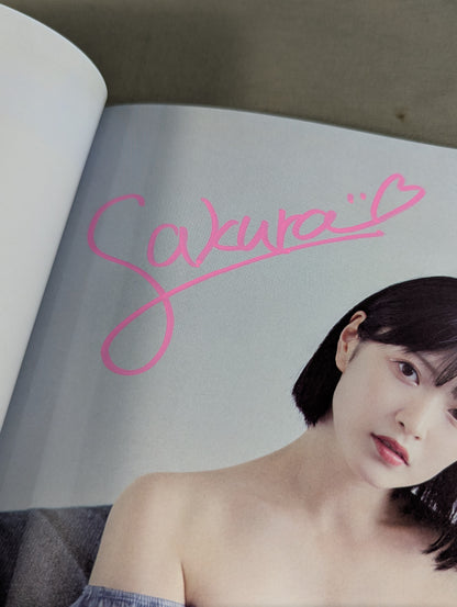 【AYA SAKURA  hand signed autograph 】STARDOM VISUAL BOOK Bikiniing 12