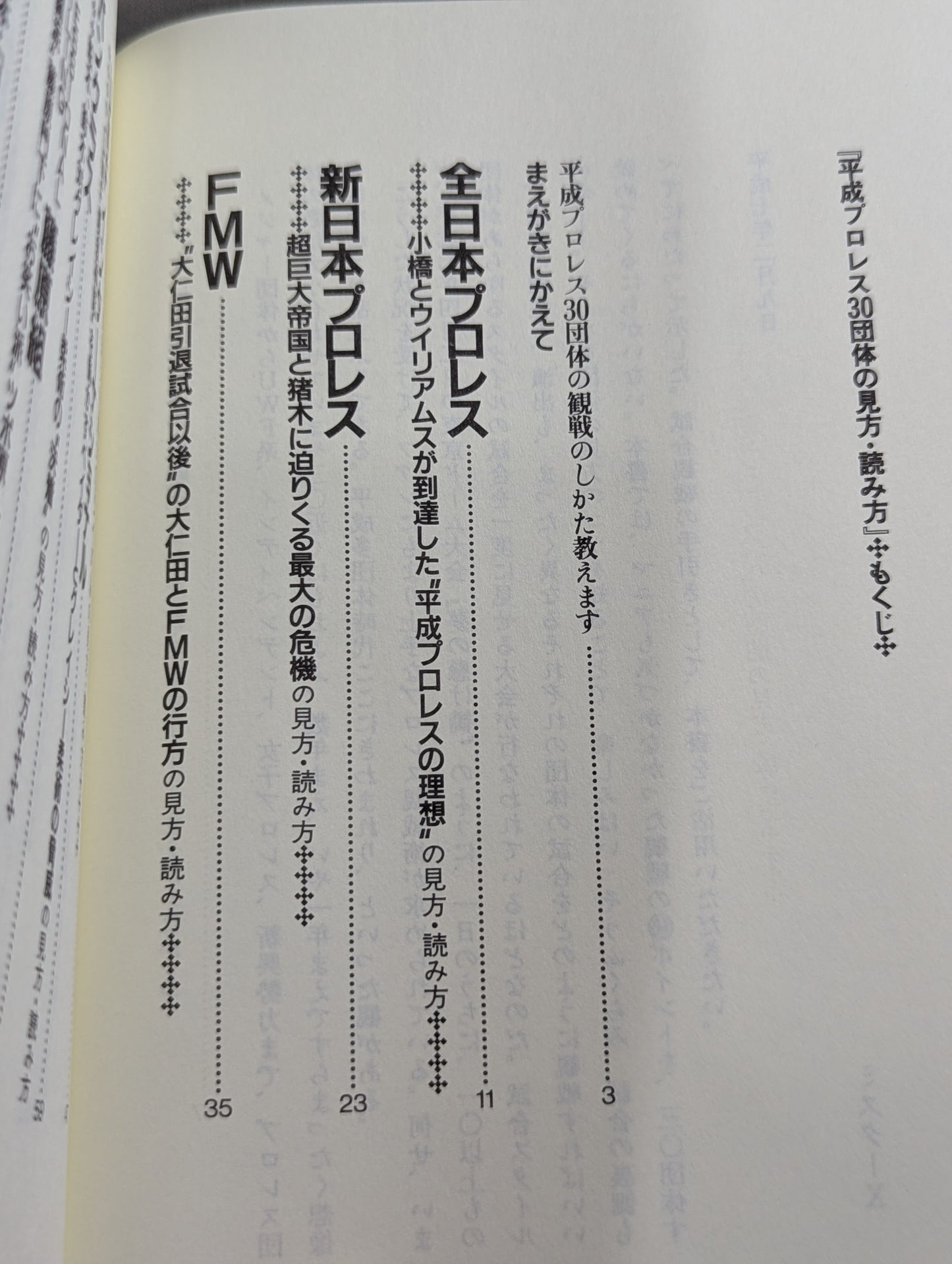 ポケットブック83 平成プロレス30団体の見方・読み方
