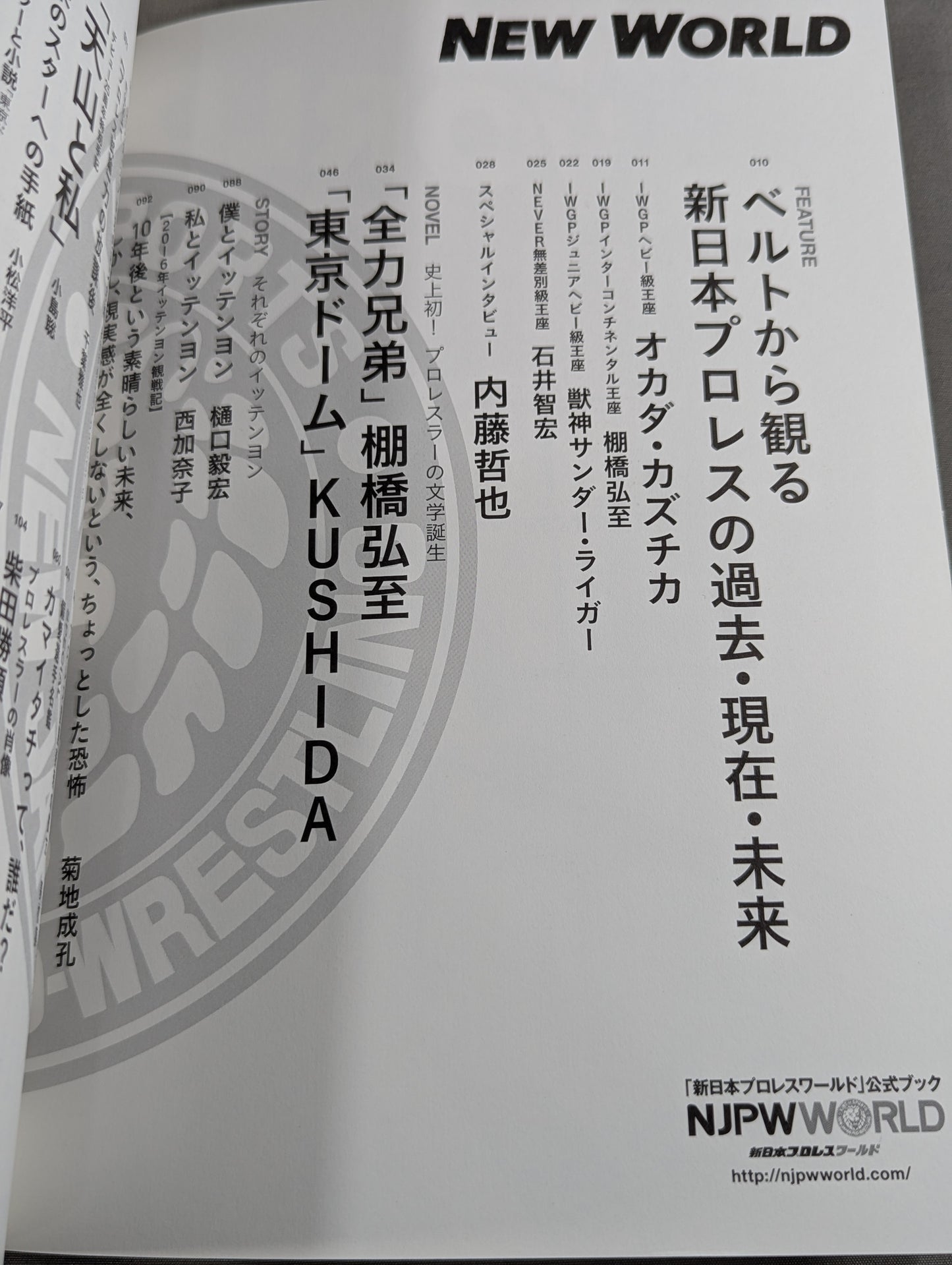 「新日本プロレスワールド」公式ブック NEW WORLD