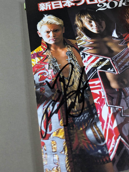 [2 fighters hand signed autograph New Japan Pro Wrestling Pia 2015