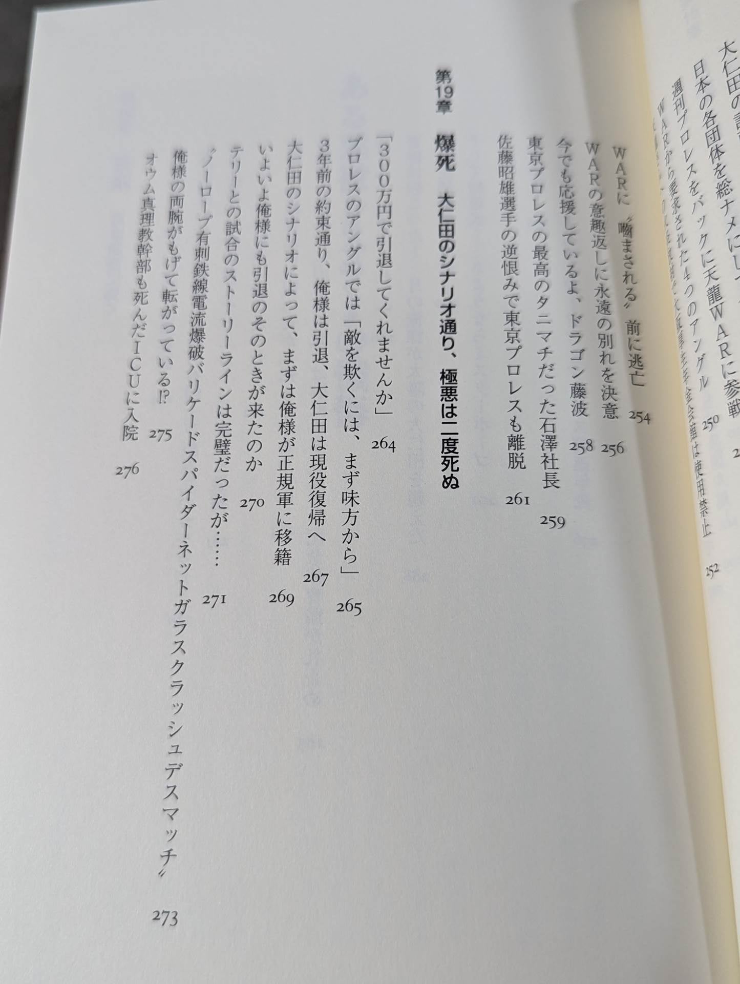 Confession of a villainous wrestler