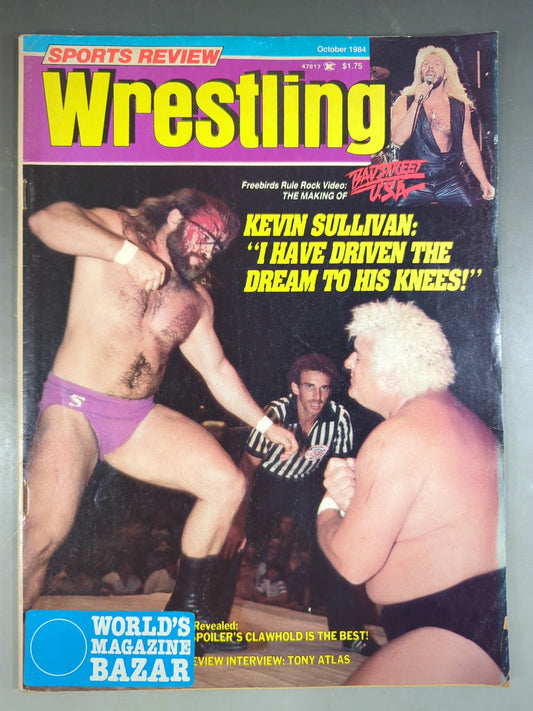 SPORTS REVIEW Wrestling October 1984 Issue