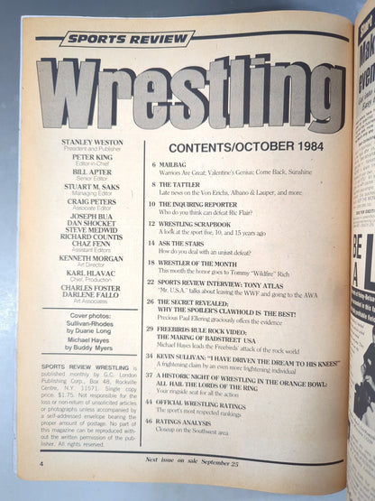 SPORTS REVIEW Wrestling 1984年10月号