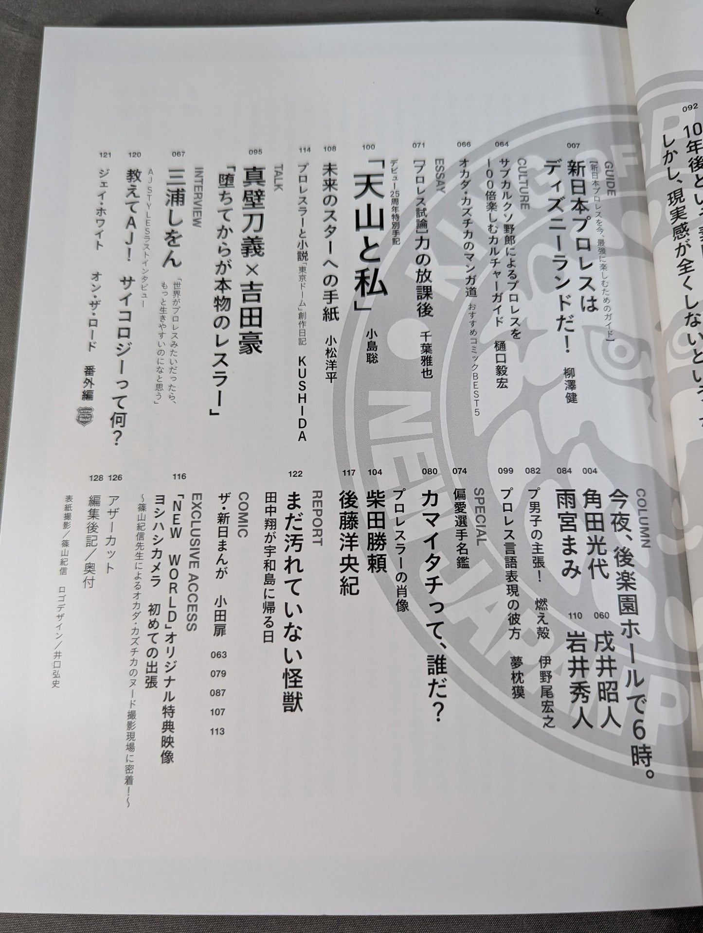"New Japan Pro Wrestling  World" Official Book NEW WORLD