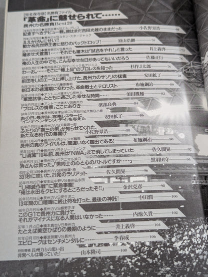 Bessatsu Takarajima Special Edition Pro Wrestling  Reader Files Vol.3