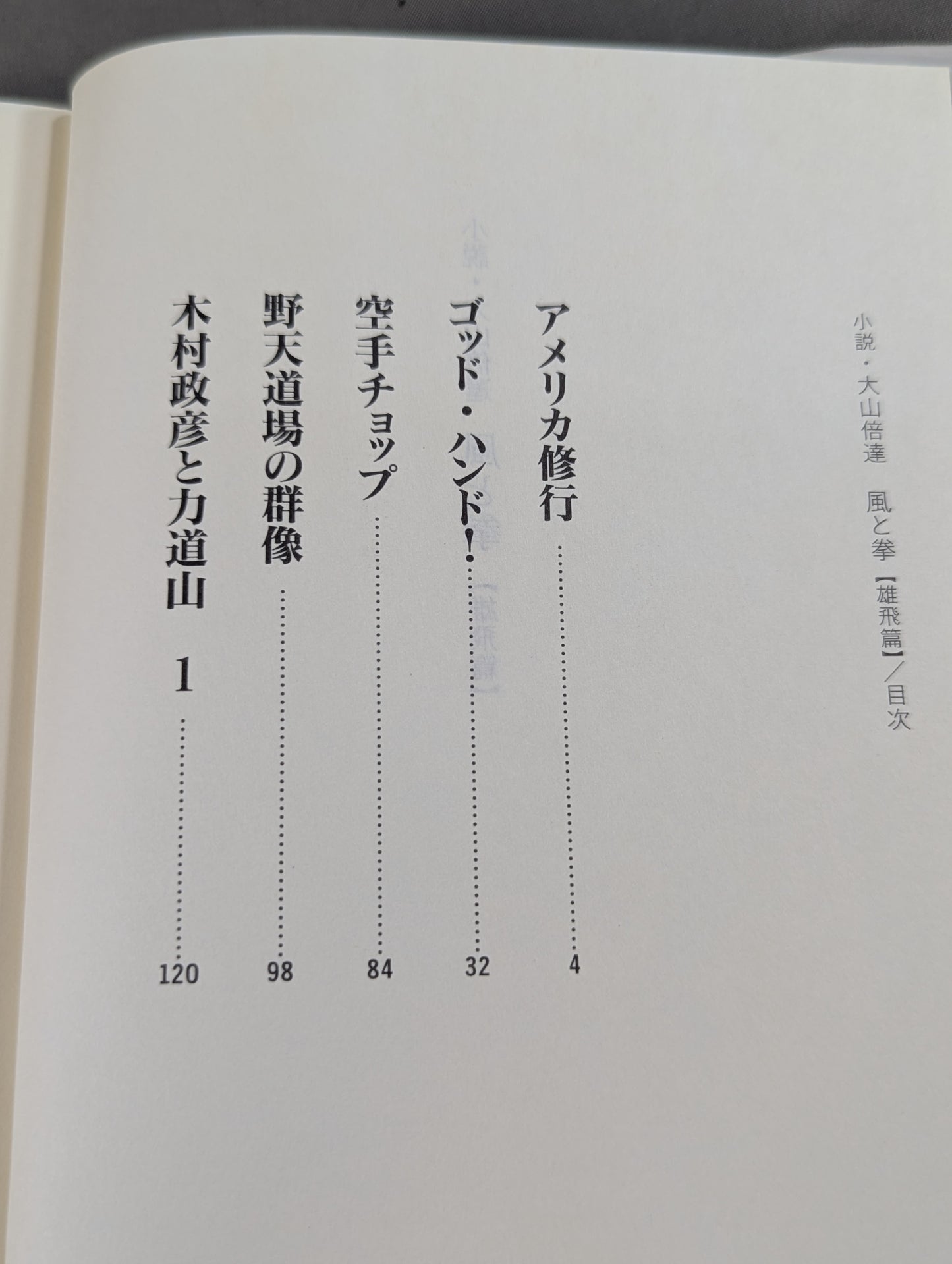 小説・大山倍達 風と拳 雄飛篇