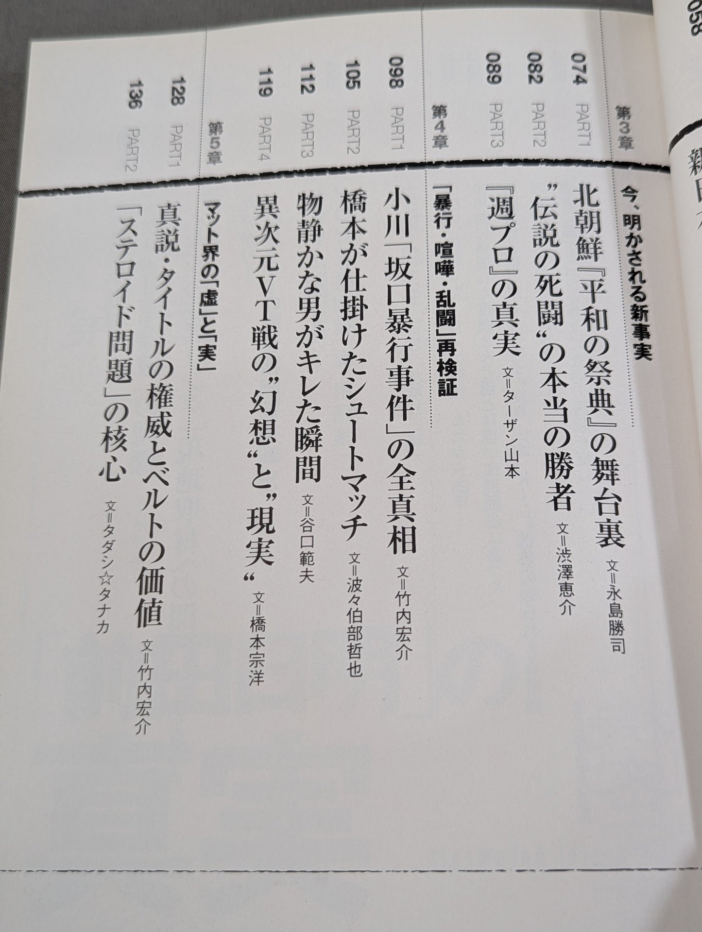 マット界スキャンダル 機密文書 Secret Documents