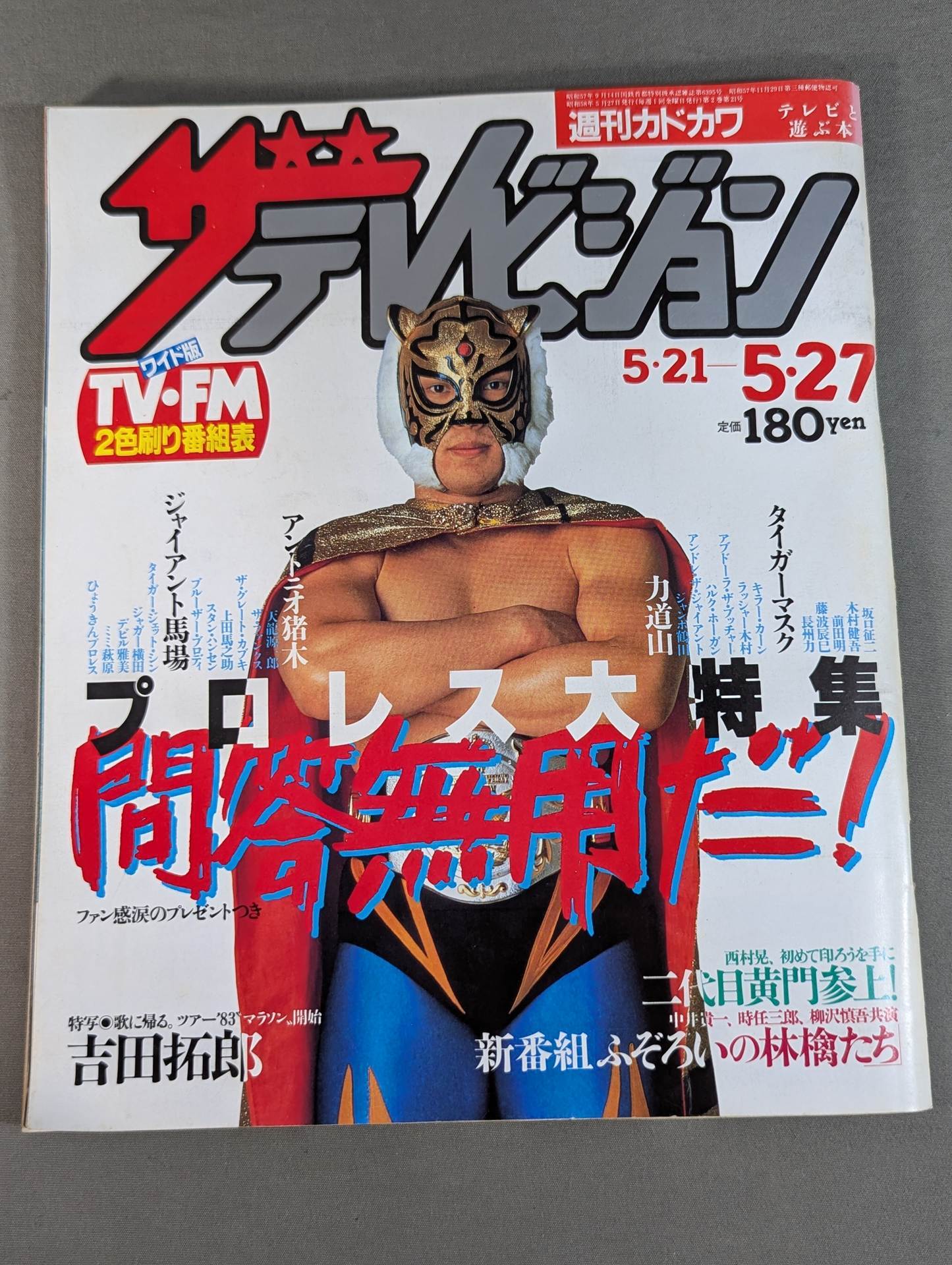 ★ No questions asked! Pro Wrestling Special Feature ★ The Television May 27, 1983 issue