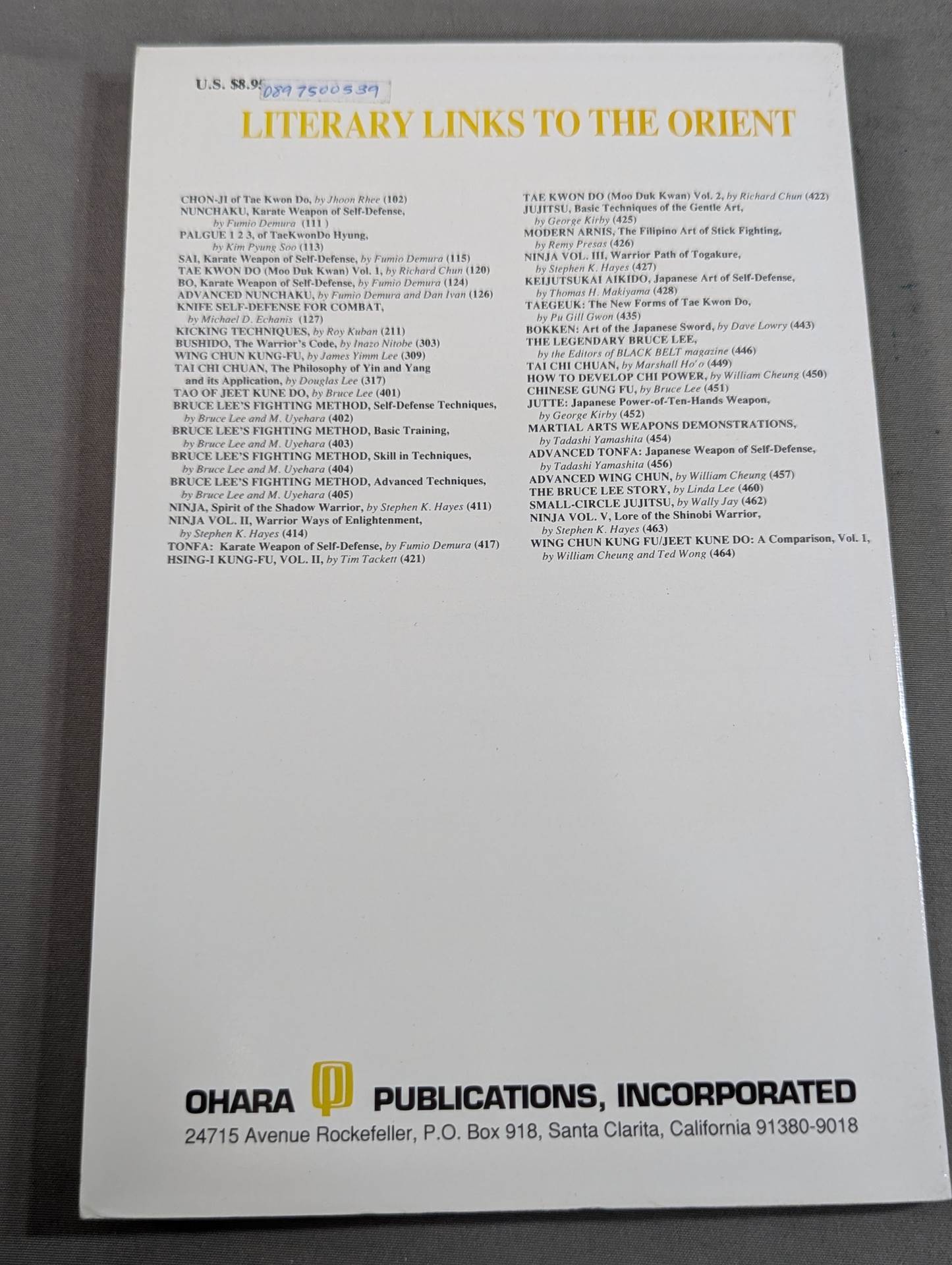 BRUCE LEE’S FIGHTING METHOD / ADVANCED TECHNIQUES