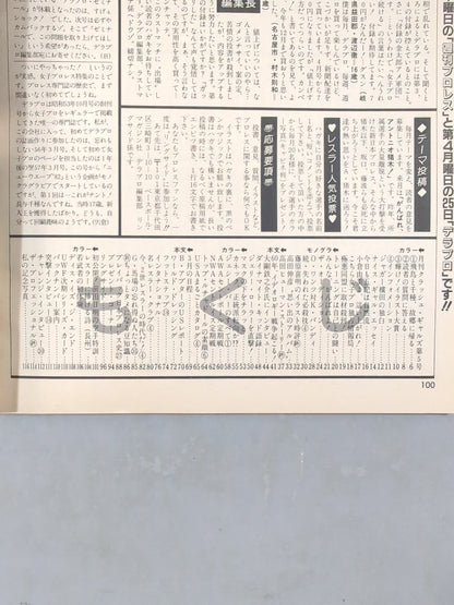 デラックスプロレス 1985年4月号