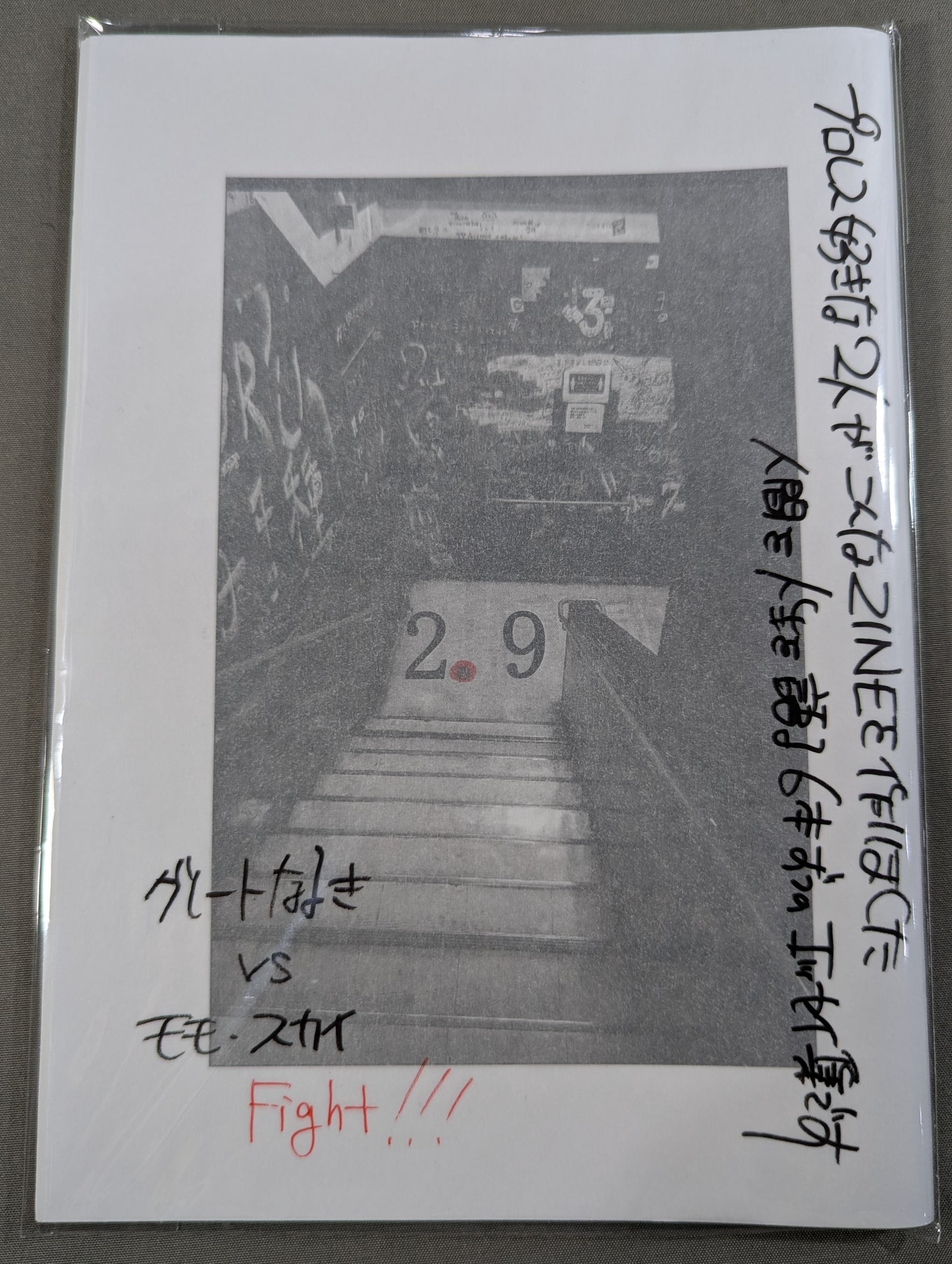 【日々リングに立つあなたに送るプロレスと人生のZINE】2.9（ニーテンキュー）