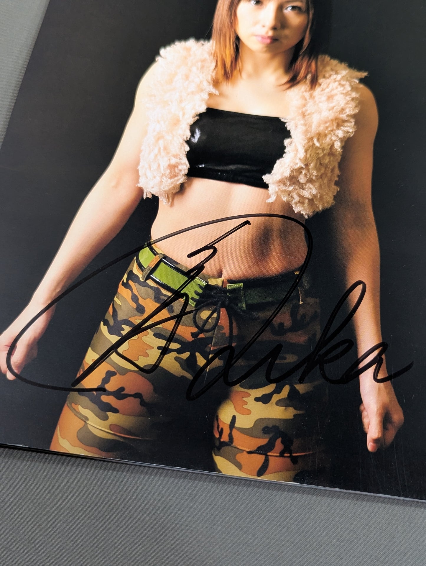 【Fuka  hand signed autograph 】 FOTOLIBRE de Mascara Numero.13