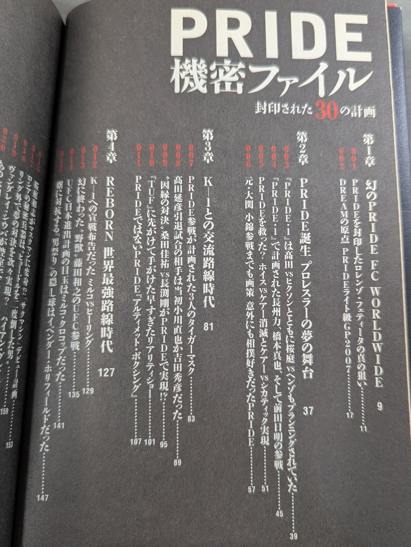 PRIDE 機密ファイル 封印された30の計画