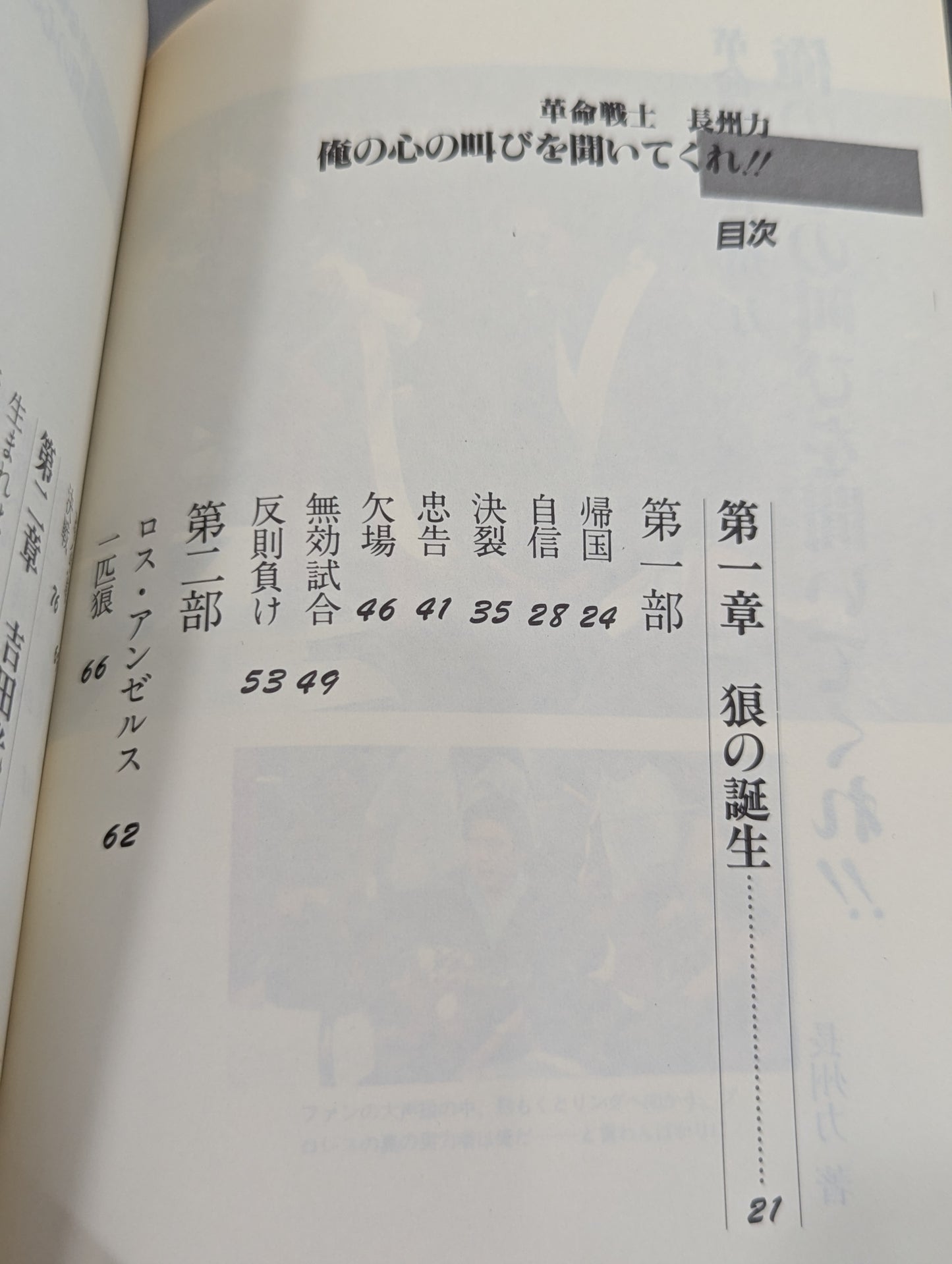 革命戦士長州力 俺の心の叫びを聞いてくれ!!